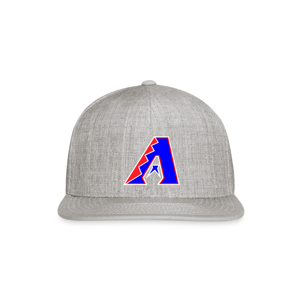 D bacs RWB Snapback Baseball Cap - heather gray