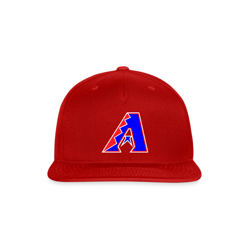 D bacs RWB Snapback Baseball Cap - red