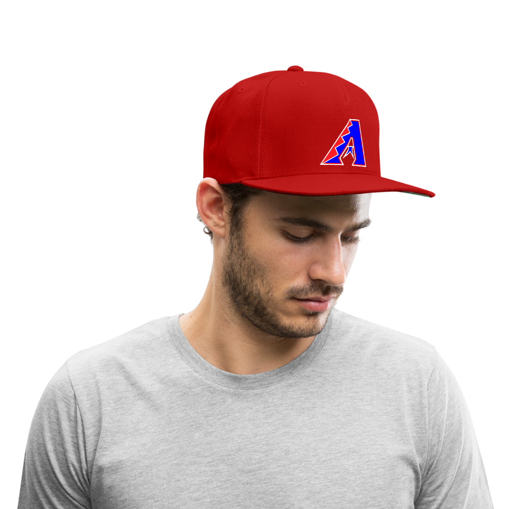 D bacs RWB Snapback Baseball Cap - red