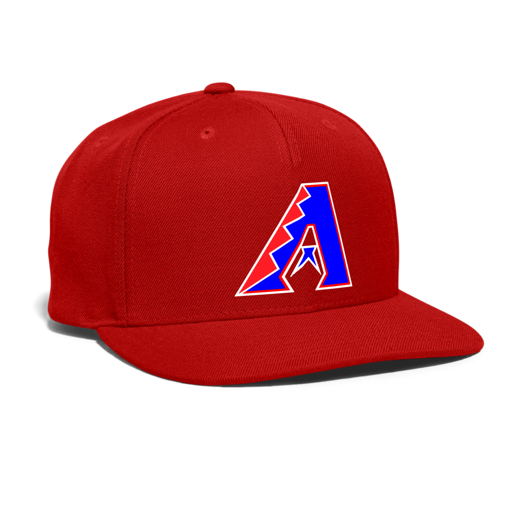 D bacs RWB Snapback Baseball Cap - red