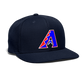 D bacs RWB Snapback Baseball Cap - navy