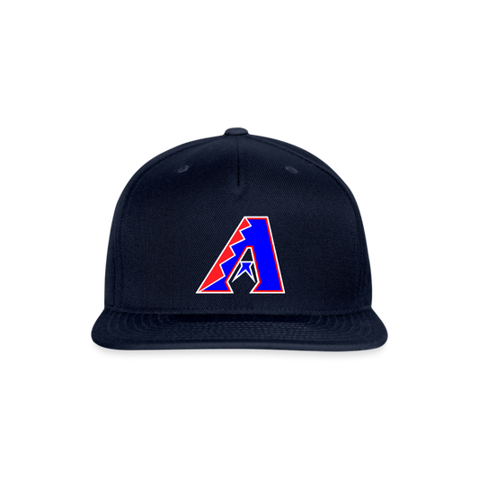 D bacs RWB Snapback Baseball Cap - navy