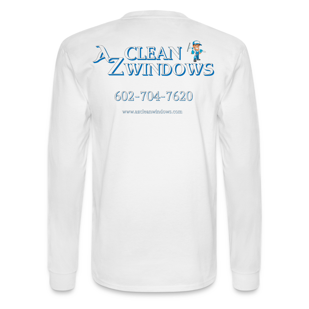 Az Clean Wht Long Sleeve T-Shirt - white