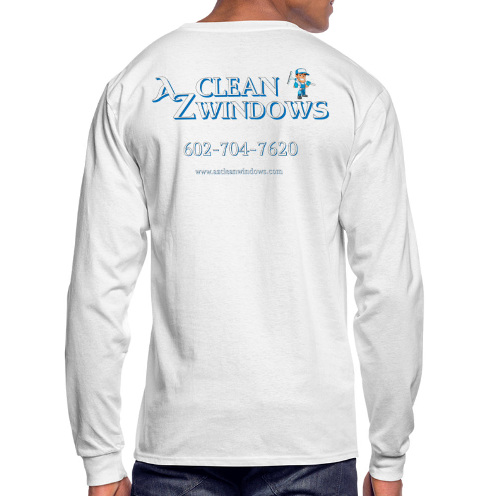 Az Clean Wht Long Sleeve T-Shirt - white