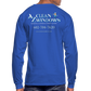 Az Clean Wht Long Sleeve T-Shirt - royal blue