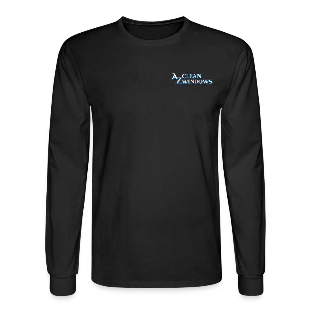 Az Clean Wht Long Sleeve T-Shirt - black