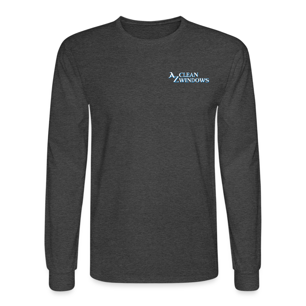 Az Clean Wht Long Sleeve T-Shirt - heather black
