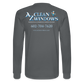 Az Clean Wht Long Sleeve T-Shirt - charcoal