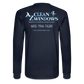 Az Clean Wht Long Sleeve T-Shirt - navy