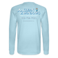 Az Clean Wht Long Sleeve T-Shirt - powder blue