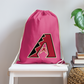 D bacs Cotton Drawstring Bag - pink
