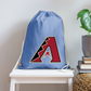 D bacs Cotton Drawstring Bag - carolina blue