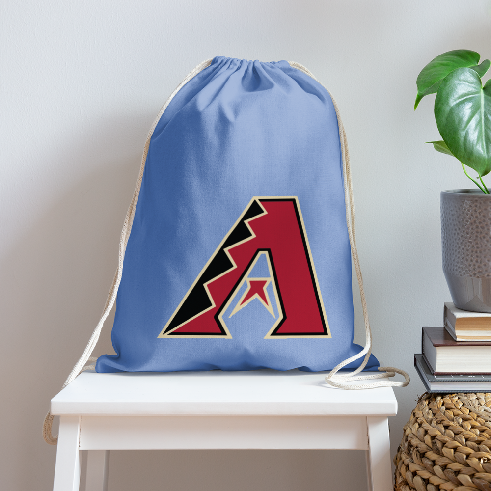 D bacs Cotton Drawstring Bag - carolina blue