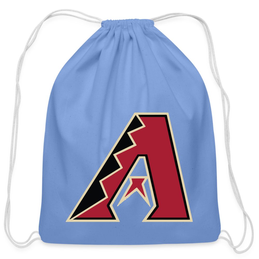 D bacs Cotton Drawstring Bag - carolina blue