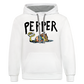Peper Contrast Hoodie - white/gray