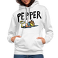 Peper Contrast Hoodie - white/gray