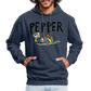Peper Contrast Hoodie - indigo heather/asphalt