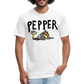 Peper Fish T-Shirt by Next Level - white