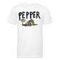 Peper Fish T-Shirt by Next Level - white