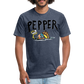 Peper Fish T-Shirt by Next Level - heather navy