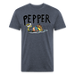 Peper Fish T-Shirt by Next Level - heather navy