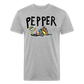 Peper Fish T-Shirt by Next Level - heather gray