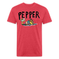 Peper Fish T-Shirt by Next Level - heather red