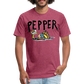 Peper Fish T-Shirt by Next Level - heather burgundy