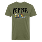 Peper Fish T-Shirt by Next Level - heather military green