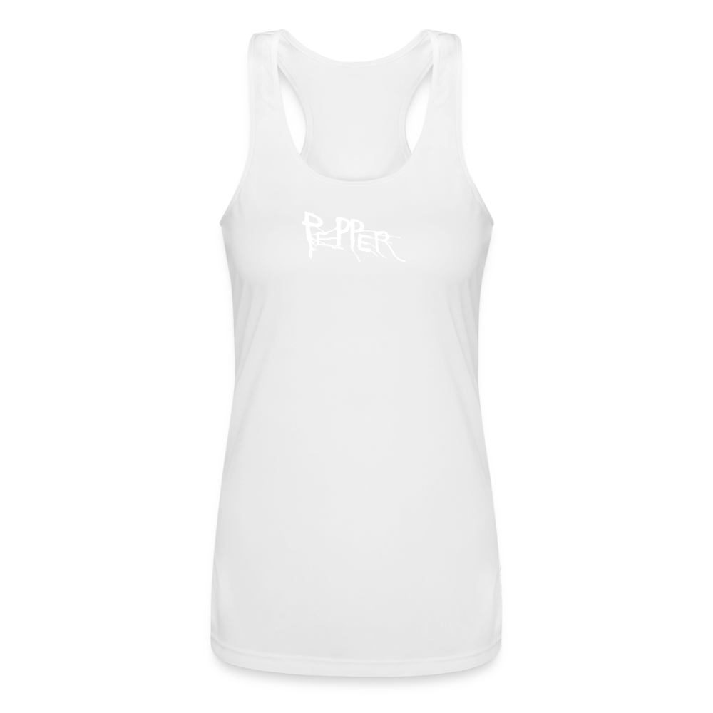 Peper Drip F - Fish B Women’s Racerback - white