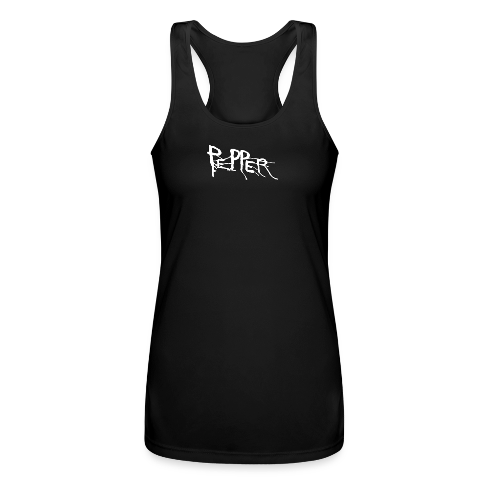 Peper Drip F - Fish B Women’s Racerback - black