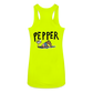 Peper Drip F - Fish B Women’s Racerback - neon yellow