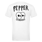 Peper Drip F-Ghost BT-Shirt by Next Level - white