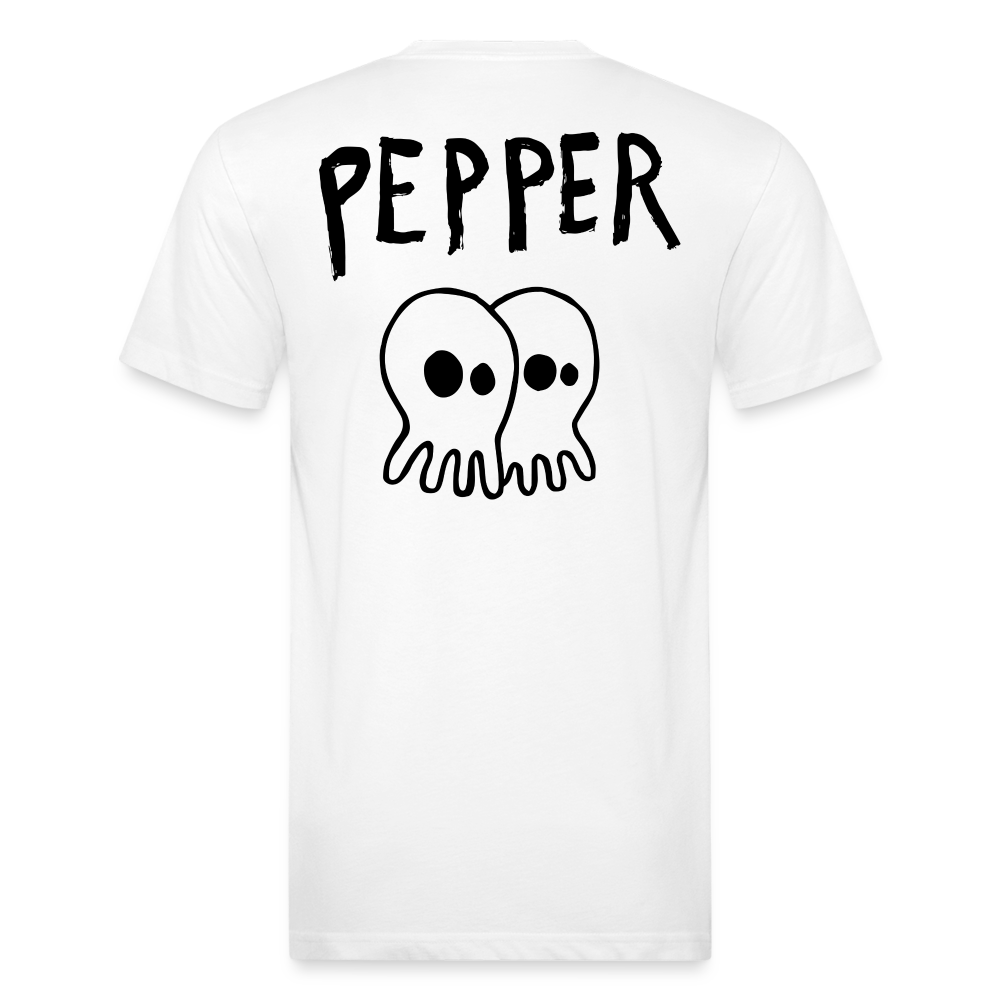 Peper Drip F-Ghost BT-Shirt by Next Level - white
