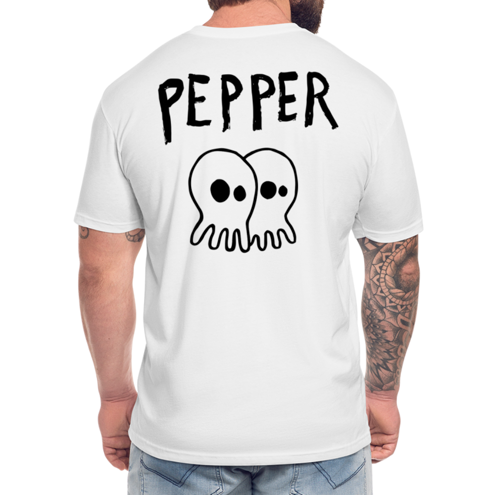 Peper Drip F-Ghost BT-Shirt by Next Level - white