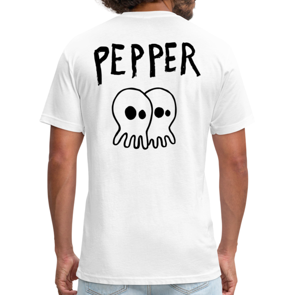 Peper Drip F-Ghost BT-Shirt by Next Level - white