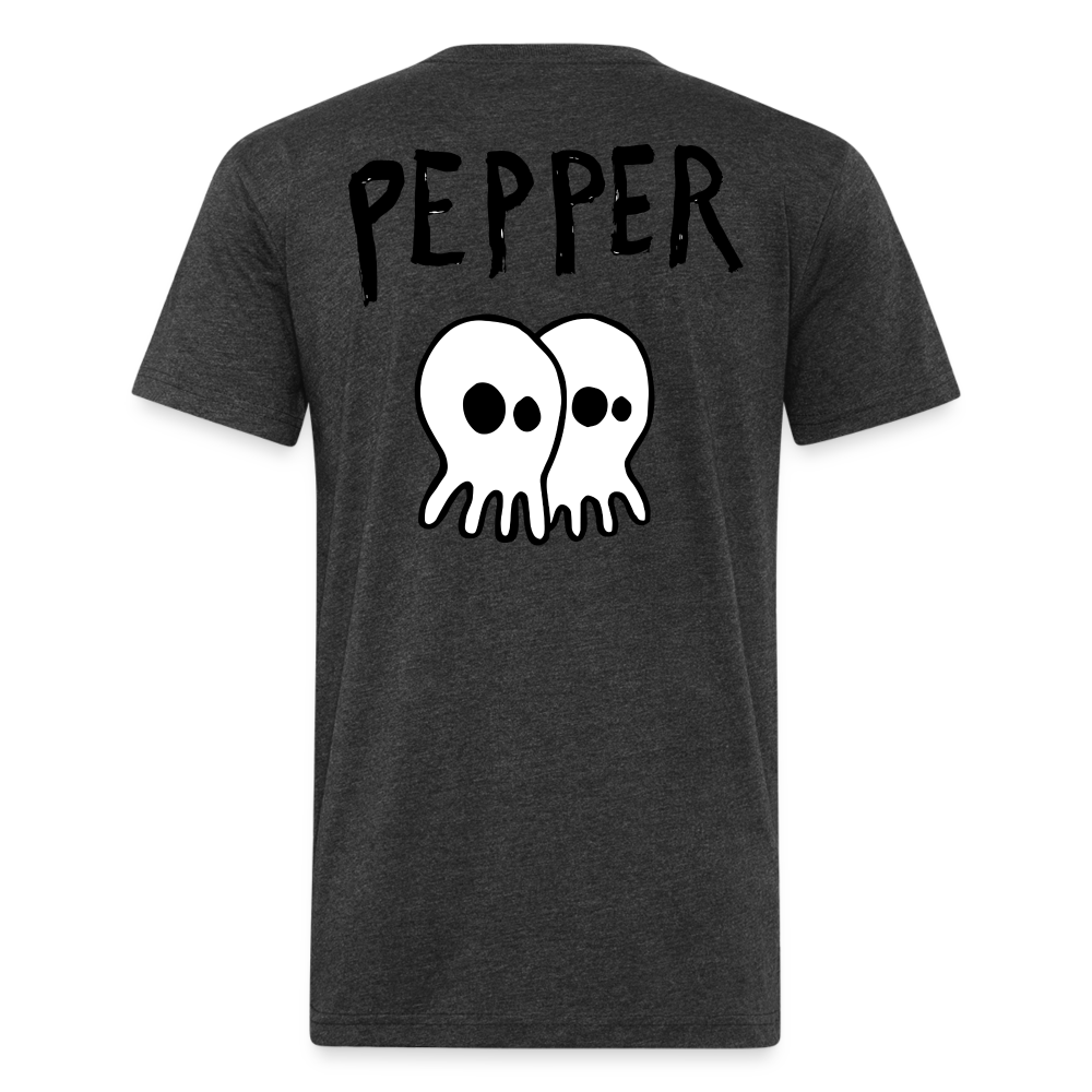 Peper Drip F-Ghost BT-Shirt by Next Level - heather black