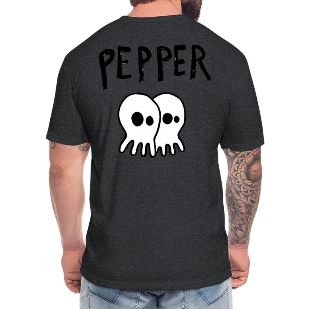Peper Drip F-Ghost BT-Shirt by Next Level - heather black