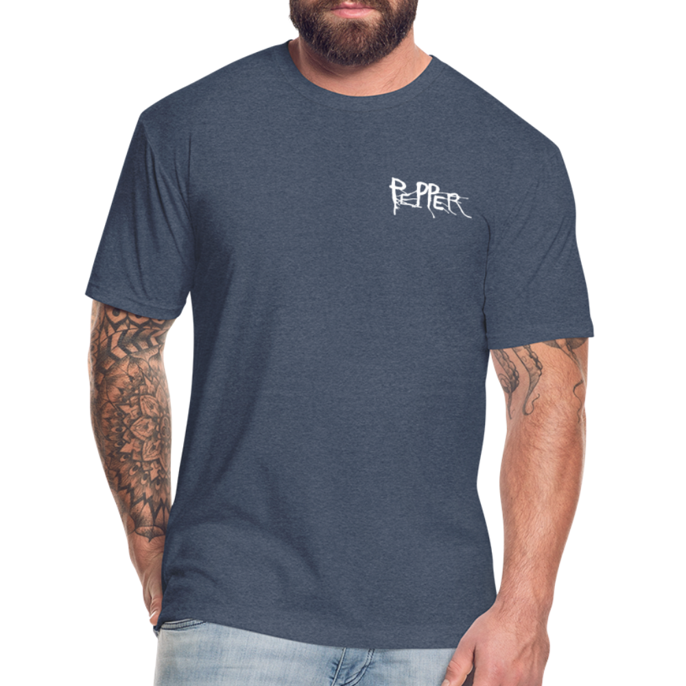 Peper Drip F-Ghost BT-Shirt by Next Level - heather navy