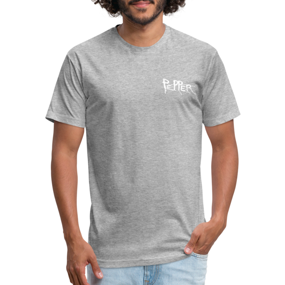 Peper Drip F-Ghost BT-Shirt by Next Level - heather gray