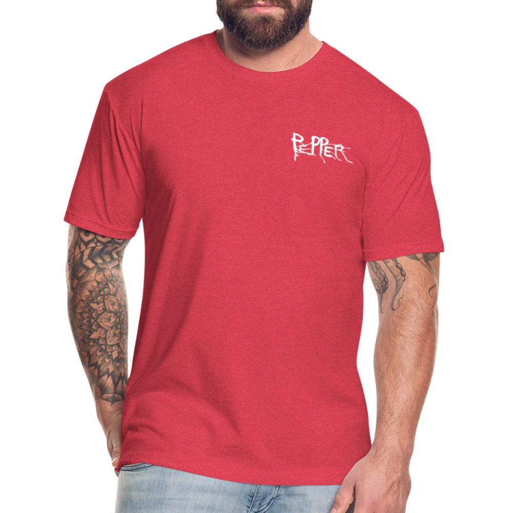 Peper Drip F-Ghost BT-Shirt by Next Level - heather red