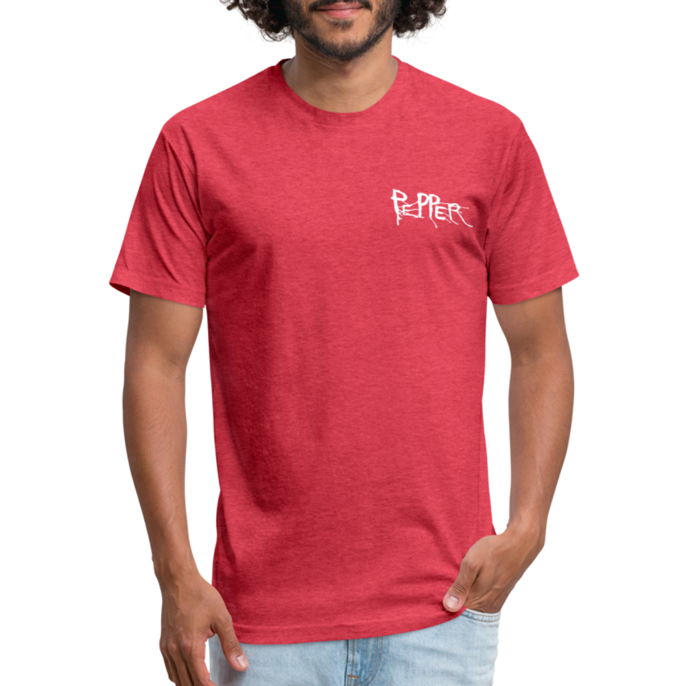 Peper Drip F-Ghost BT-Shirt by Next Level - heather red