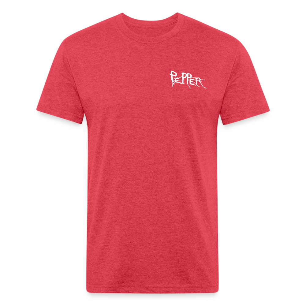 Peper Drip F-Ghost BT-Shirt by Next Level - heather red