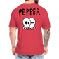 Peper Drip F-Ghost BT-Shirt by Next Level - heather red