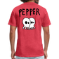 Peper Drip F-Ghost BT-Shirt by Next Level - heather red