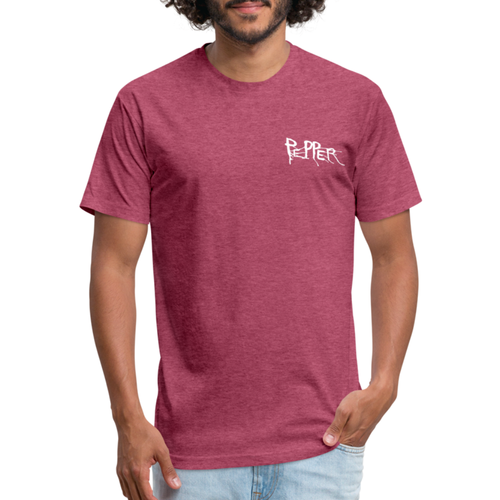 Peper Drip F-Ghost BT-Shirt by Next Level - heather burgundy