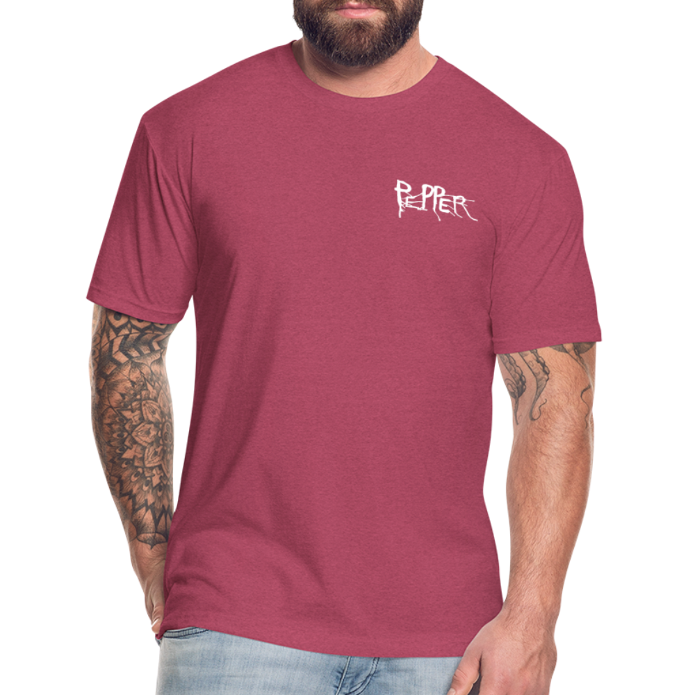 Peper Drip F-Ghost BT-Shirt by Next Level - heather burgundy