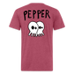 Peper Drip F-Ghost BT-Shirt by Next Level - heather burgundy