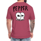 Peper Drip F-Ghost BT-Shirt by Next Level - heather burgundy