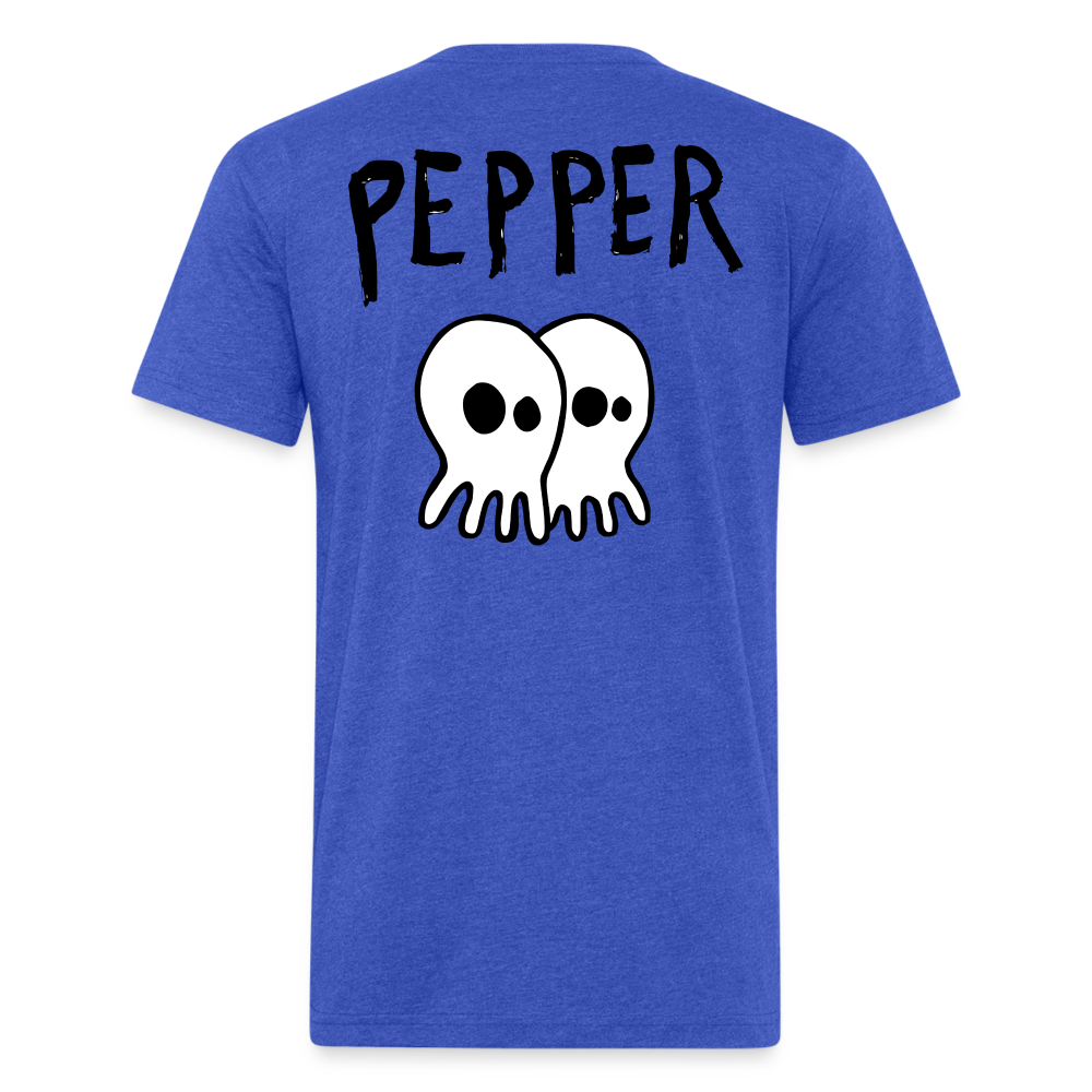 Peper Drip F-Ghost BT-Shirt by Next Level - heather royal